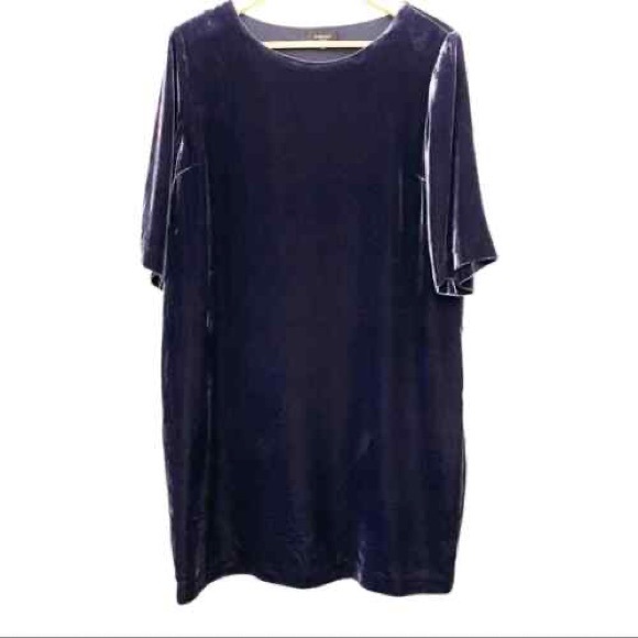 Babaton Silk Velvet Dress Black Mini - Picture 3 of 3